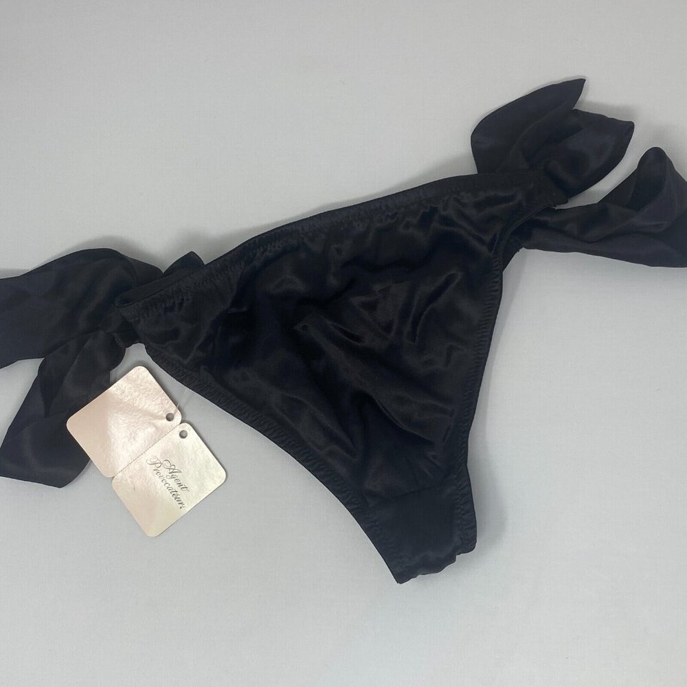 Agent Provocateur Marylin Black Silk Brief Small NWT - Picture 7 of 10